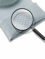 2Pcs ব্রাশসহ সিলিকন ওয়াশিং গ্লাভস - Image 6